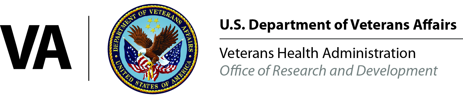 VA research and development logo